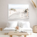 Shop Coastal Walk Photo Canvas Print a coastal themed photography framed stretched canvas print from The Print Emporium wall artwork collection - Buy Australian made prints for the home and your interior decor space, TPE-1249-CA-35X46-NF