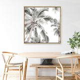 Shop Coconut Palms (Square) Photo Canvas a coastal themed photography framed stretched canvas print from The Print Emporium wall artwork collection - Buy Australian made prints for the home and your interior decor space, TPE-1017-CA-40X40-NF