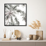 Shop Coconut Palms (Square) Photo Canvas a coastal themed photography framed stretched canvas print from The Print Emporium wall artwork collection - Buy Australian made prints for the home and your interior decor space, TPE-1017-CA-40X40-NF