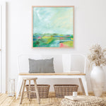 Shop Colorful Horizon Square I (Square) Art Print a painted abstract themed wall art print from The Print Emporium wall artwork collection - Buy Australian made fine art painting style poster and framed prints for the home and your interior decor room, TPE-WA-63752-AP