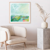 Shop Colorful Horizon Square I (Square) Art Print a painted abstract themed wall art print from The Print Emporium wall artwork collection - Buy Australian made fine art painting style poster and framed prints for the home and your interior decor room, TPE-WA-63752-AP