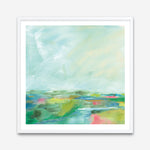 Shop Colorful Horizon Square I (Square) Art Print a painted abstract themed wall art print from The Print Emporium wall artwork collection - Buy Australian made fine art painting style poster and framed prints for the home and your interior decor room, TPE-WA-63752-AP