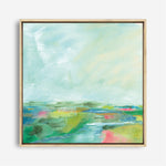 Shop Colorful Horizon Square I (Square) Canvas Print a painted abstract themed framed canvas wall art print from The Print Emporium artwork collection - Buy Australian made fine art painting style stretched canvas prints for the home and your interior decor space, TPE-WA-63752-CA-40X40-NF