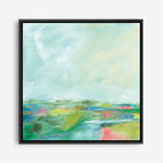 Shop Colorful Horizon Square I (Square) Canvas Print a painted abstract themed framed canvas wall art print from The Print Emporium artwork collection - Buy Australian made fine art painting style stretched canvas prints for the home and your interior decor space, TPE-WA-63752-CA-40X40-NF