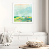 Shop Colorful Horizon Square II (Square) Art Print a painted abstract themed wall art print from The Print Emporium wall artwork collection - Buy Australian made fine art painting style poster and framed prints for the home and your interior decor room, TPE-WA-63753-AP