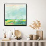 Shop Colorful Horizon Square II (Square) Canvas Print a painted abstract themed framed canvas wall art print from The Print Emporium artwork collection - Buy Australian made fine art painting style stretched canvas prints for the home and your interior decor space, TPE-WA-63753-CA-40X40-NF