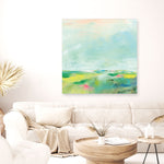 Shop Colorful Horizon Square II (Square) Canvas Print a painted abstract themed framed canvas wall art print from The Print Emporium artwork collection - Buy Australian made fine art painting style stretched canvas prints for the home and your interior decor space, TPE-WA-63753-CA-40X40-NF