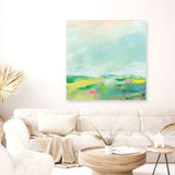Shop Colorful Horizon Square II (Square) Canvas Print a painted abstract themed framed canvas wall art print from The Print Emporium artwork collection - Buy Australian made fine art painting style stretched canvas prints for the home and your interior decor space, TPE-WA-63753-CA-40X40-NF