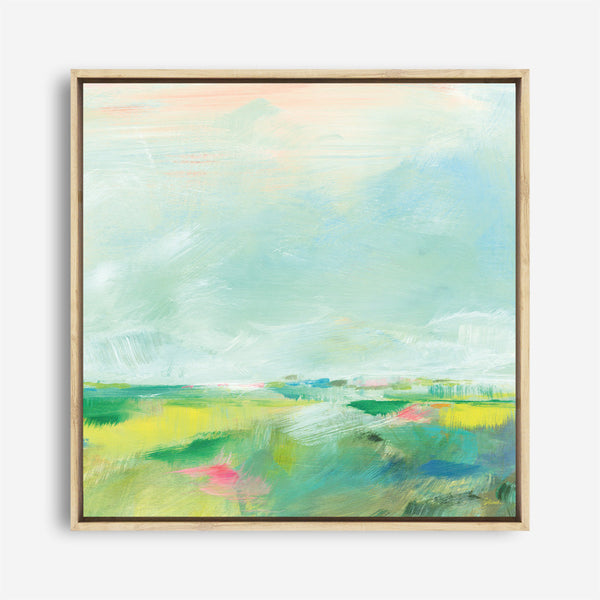 Shop Colorful Horizon Square II (Square) Canvas Print a painted abstract themed framed canvas wall art print from The Print Emporium artwork collection - Buy Australian made fine art painting style stretched canvas prints for the home and your interior decor space, TPE-WA-63753-CA-40X40-NF