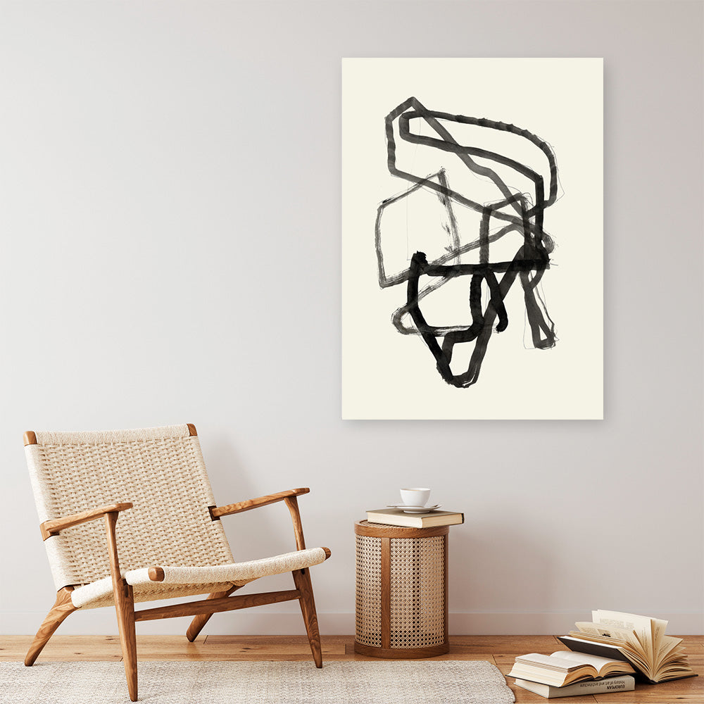 Shop Conte I Canvas Print a painted abstract themed framed canvas wall art print from The Print Emporium artwork collection - Buy Australian made fine art painting style stretched canvas prints for the home and your interior decor space, TPE-PC-WZ614-CA-35X46-NF