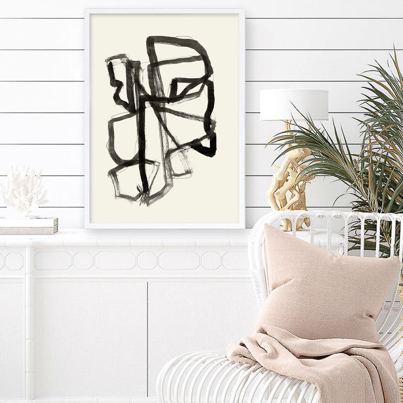Shop Conte II Art Print a painted abstract themed wall art print from The Print Emporium wall artwork collection - Buy Australian made fine art painting style poster and framed prints for the home and your interior decor room, TPE-PC-WZ615-AP