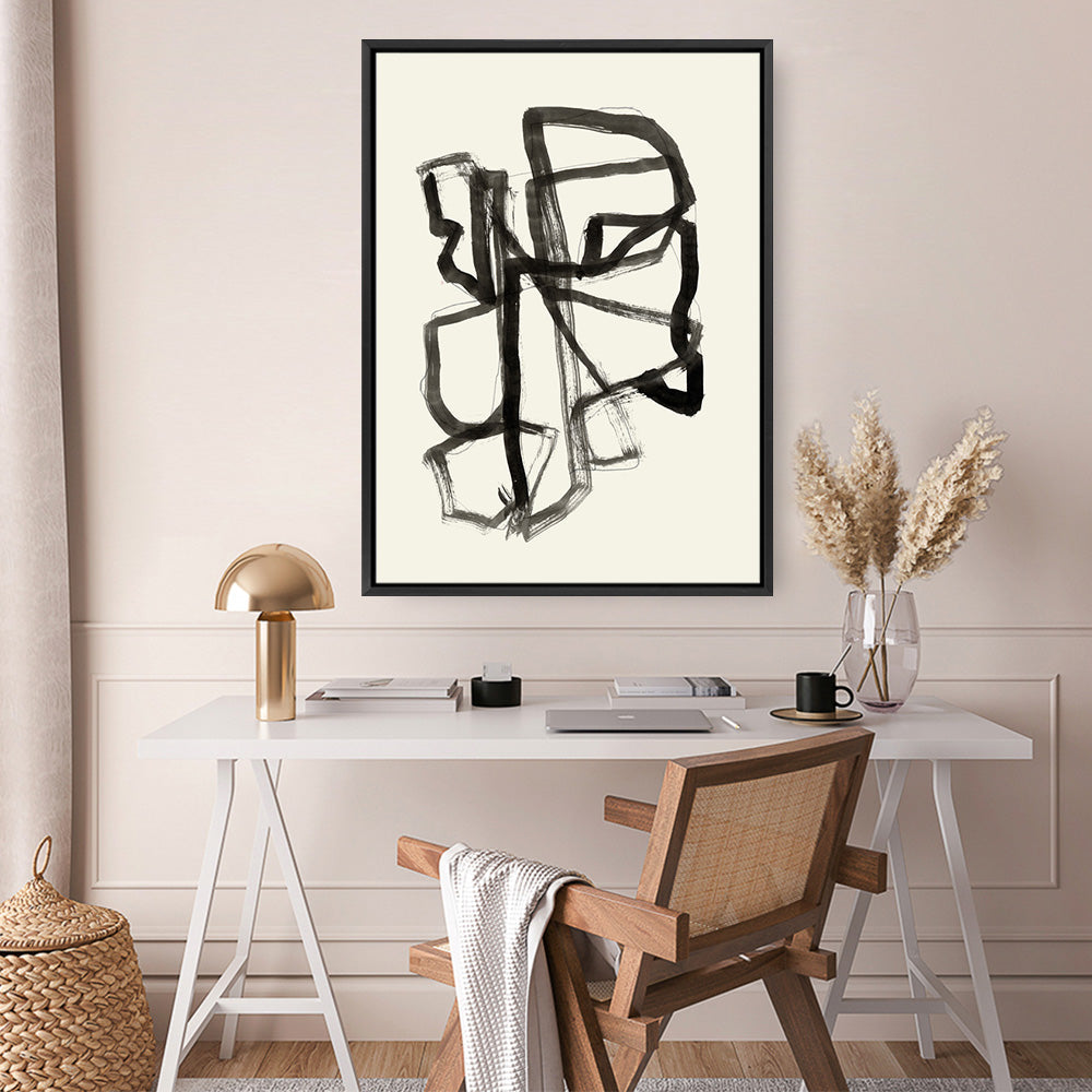 Shop Conte II Canvas Print a painted abstract themed framed canvas wall art print from The Print Emporium artwork collection - Buy Australian made fine art painting style stretched canvas prints for the home and your interior decor space, TPE-PC-WZ615-CA-35X46-NF