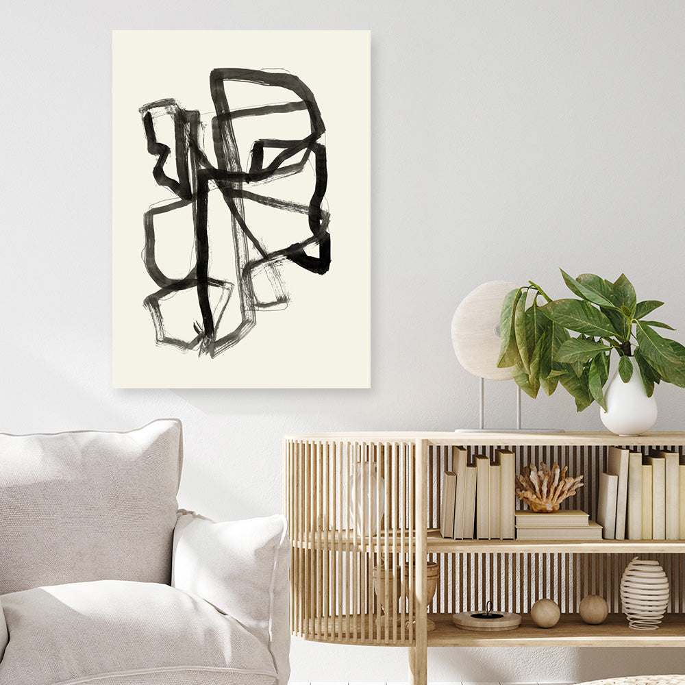 Shop Conte II Canvas Print a painted abstract themed framed canvas wall art print from The Print Emporium artwork collection - Buy Australian made fine art painting style stretched canvas prints for the home and your interior decor space, TPE-PC-WZ615-CA-35X46-NF