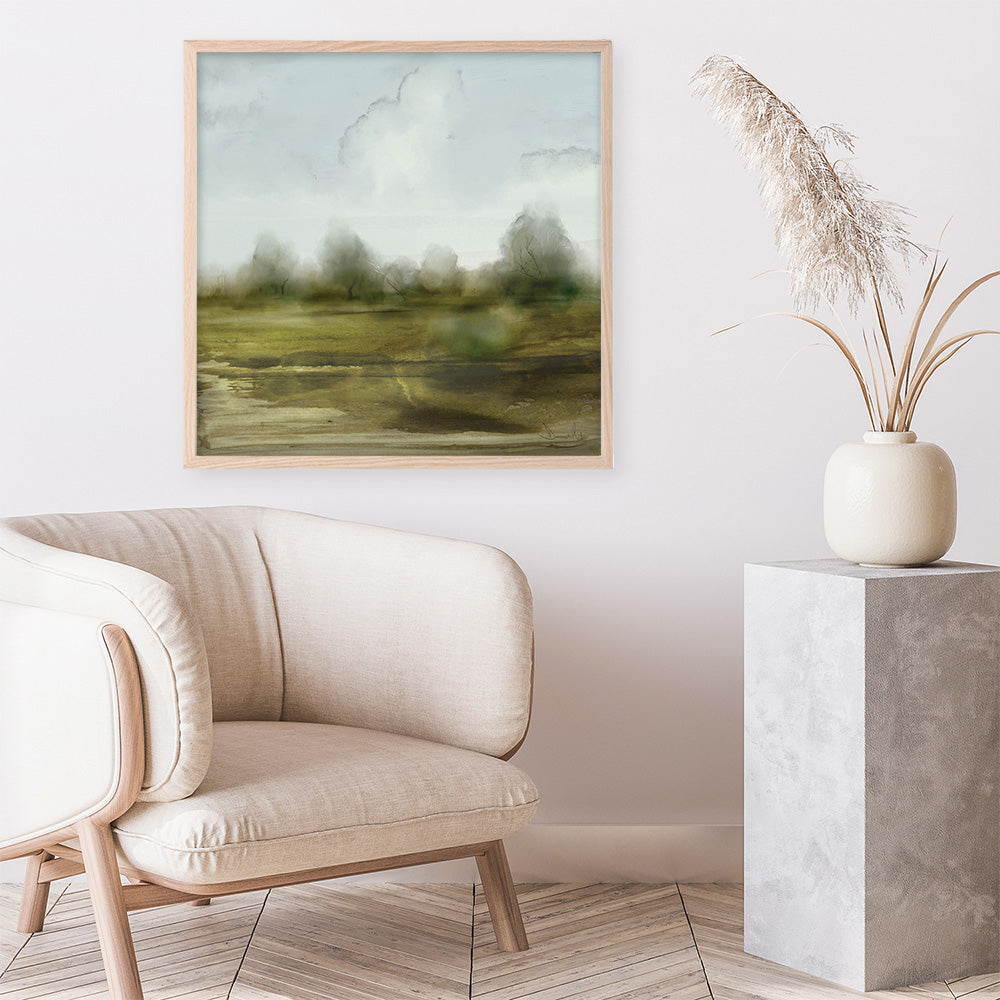 Shop Country (Square) Art Print a painted abstract themed wall art print from The Print Emporium wall artwork collection - Buy Australian made fine art painting style poster and framed prints for the home and your interior decor room, TPE-DH-202-AP