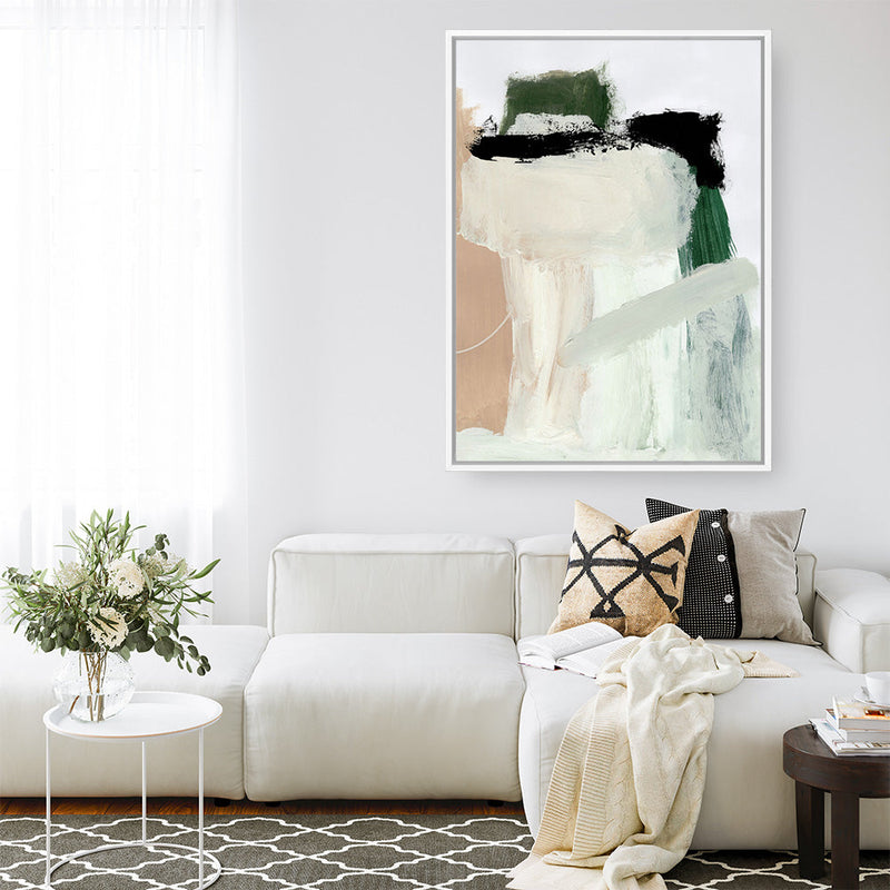 Shop Create Canvas Print a painted abstract themed framed canvas wall art print from The Print Emporium artwork collection - Buy Australian made fine art painting style stretched canvas prints for the home and your interior decor space, TPE-DH-035-CA-35X46-NF