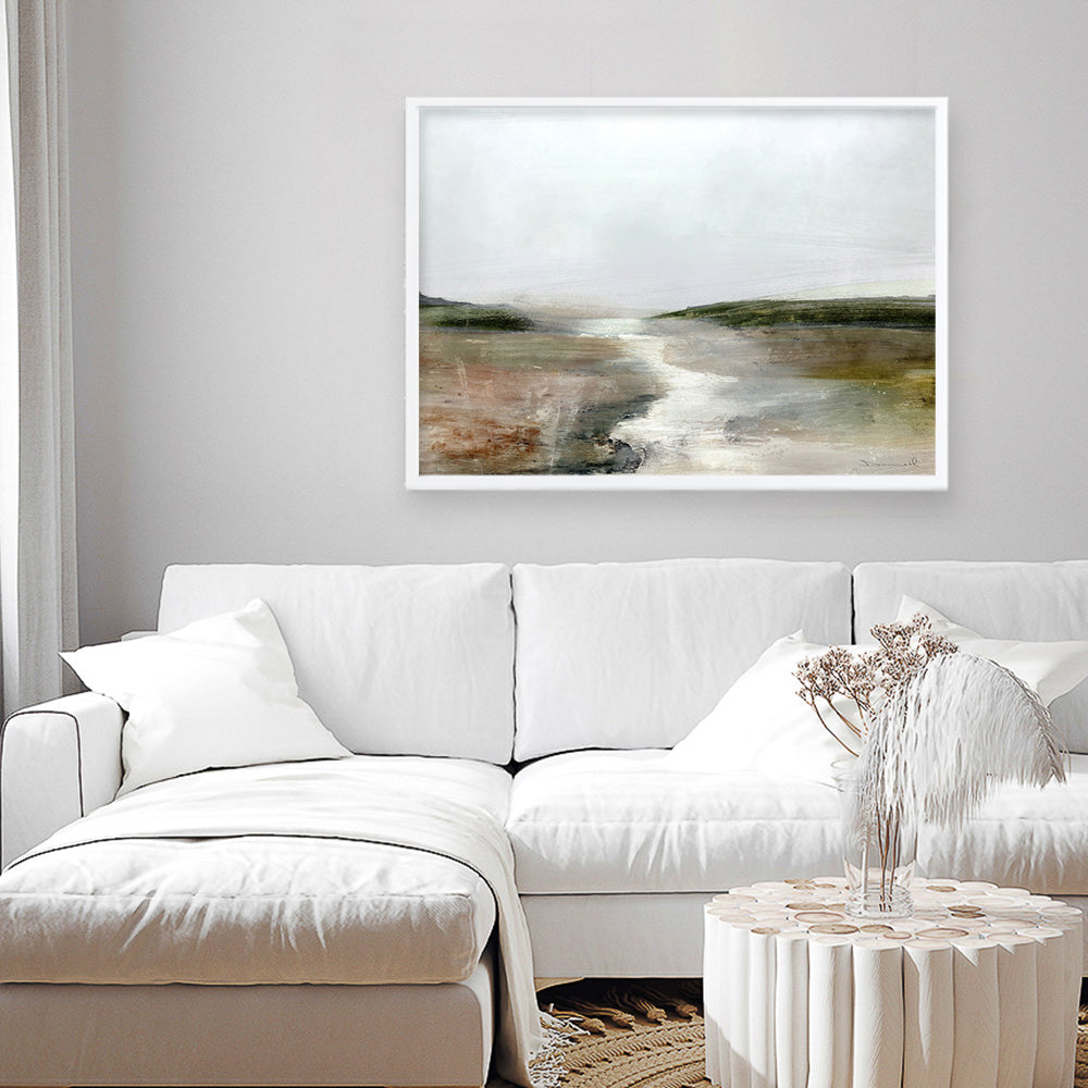 Shop Crystal River Art Print a painted abstract themed wall art print from The Print Emporium wall artwork collection - Buy Australian made fine art painting style poster and framed prints for the home and your interior decor room, TPE-DH-119-AP