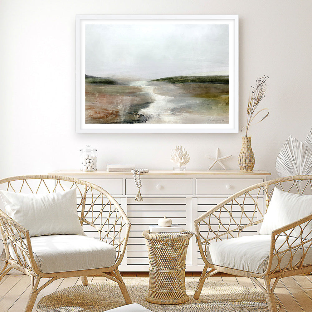 Shop Crystal River Art Print a painted abstract themed wall art print from The Print Emporium wall artwork collection - Buy Australian made fine art painting style poster and framed prints for the home and your interior decor room, TPE-DH-119-AP