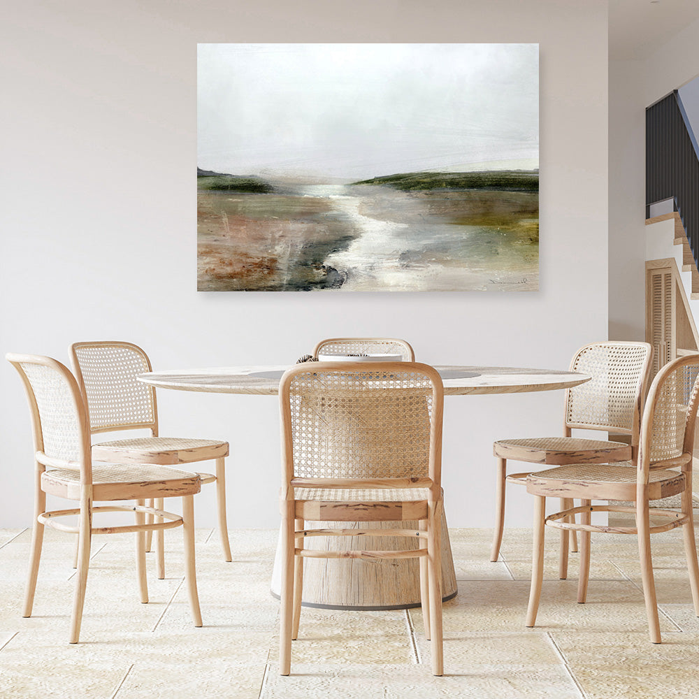 Shop Crystal River Canvas Print a painted abstract themed framed canvas wall art print from The Print Emporium artwork collection - Buy Australian made fine art painting style stretched canvas prints for the home and your interior decor space, TPE-DH-119-CA-35X46-NF