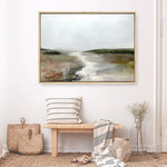 Shop Crystal River Canvas Print a painted abstract themed framed canvas wall art print from The Print Emporium artwork collection - Buy Australian made fine art painting style stretched canvas prints for the home and your interior decor space, TPE-DH-119-CA-35X46-NF