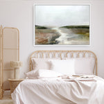 Shop Crystal River Canvas Print a painted abstract themed framed canvas wall art print from The Print Emporium artwork collection - Buy Australian made fine art painting style stretched canvas prints for the home and your interior decor space, TPE-DH-119-CA-35X46-NF