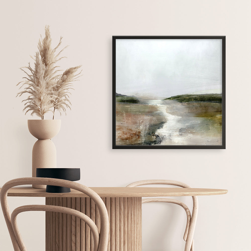 Shop Crystal River (Square) Art Print a painted abstract themed wall art print from The Print Emporium wall artwork collection - Buy Australian made fine art painting style poster and framed prints for the home and your interior decor room, TPE-DH-203-AP