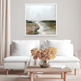 Shop Crystal River (Square) Art Print a painted abstract themed wall art print from The Print Emporium wall artwork collection - Buy Australian made fine art painting style poster and framed prints for the home and your interior decor room, TPE-DH-203-AP