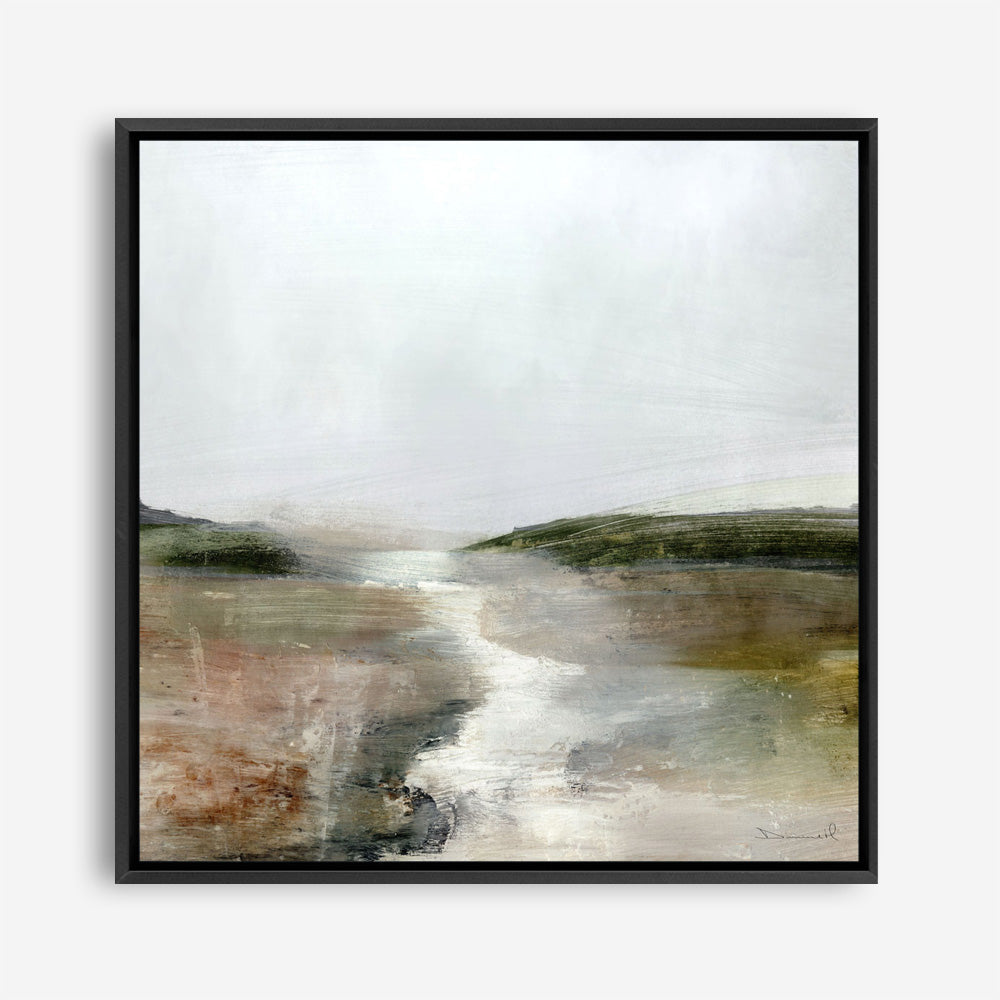 Shop Crystal River (Square) Canvas Print a painted abstract themed framed canvas wall art print from The Print Emporium artwork collection - Buy Australian made fine art painting style stretched canvas prints for the home and your interior decor space, TPE-DH-203-CA-40X40-NF