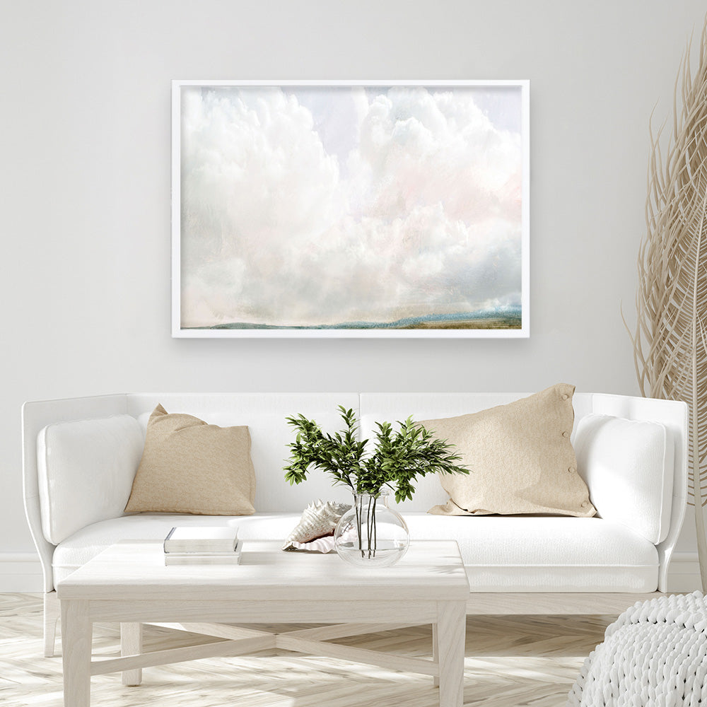 Shop Cumulus Art Print a painted abstract themed wall art print from The Print Emporium wall artwork collection - Buy Australian made fine art painting style poster and framed prints for the home and your interior decor room, TPE-DH-120-AP