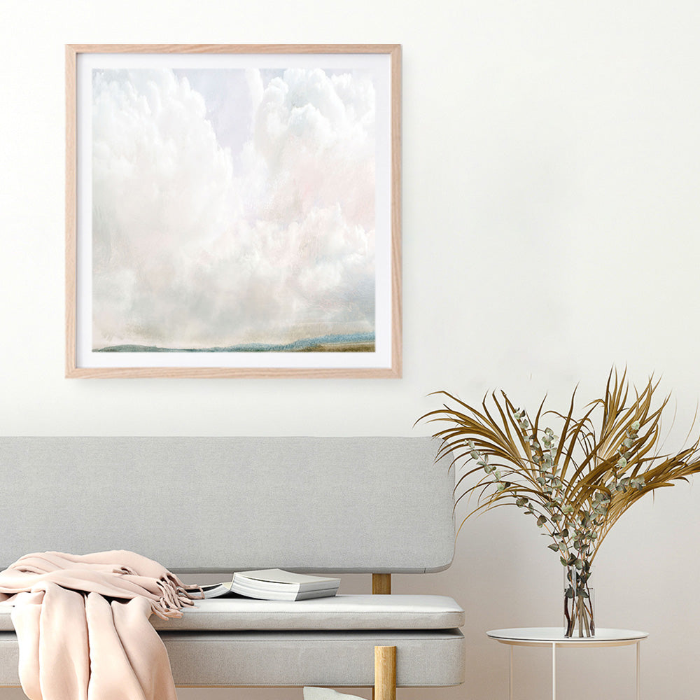 Shop Cumulus (Square) Art Print a painted abstract themed wall art print from The Print Emporium wall artwork collection - Buy Australian made fine art painting style poster and framed prints for the home and your interior decor room, TPE-DH-204-AP