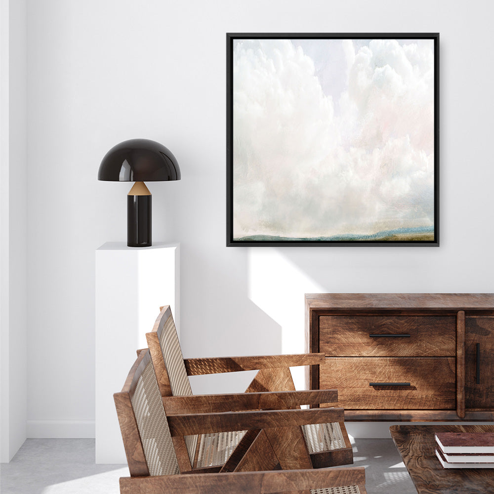 Shop Cumulus (Square) Canvas Print a painted abstract themed framed canvas wall art print from The Print Emporium artwork collection - Buy Australian made fine art painting style stretched canvas prints for the home and your interior decor space, TPE-DH-204-CA-40X40-NF