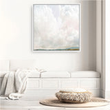 Shop Cumulus (Square) Canvas Print a painted abstract themed framed canvas wall art print from The Print Emporium artwork collection - Buy Australian made fine art painting style stretched canvas prints for the home and your interior decor space, TPE-DH-204-CA-40X40-NF