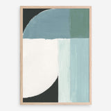 Shop Curved Stream II Art Print a painted abstract themed wall art print from The Print Emporium wall artwork collection - Buy Australian made fine art painting style poster and framed prints for the home and your interior decor room, TPE-PC-WZ534-AP