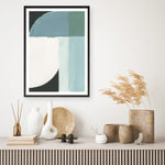 Shop Curved Stream II Art Print a painted abstract themed wall art print from The Print Emporium wall artwork collection - Buy Australian made fine art painting style poster and framed prints for the home and your interior decor room, TPE-PC-WZ534-AP