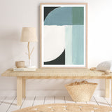 Shop Curved Stream II Art Print a painted abstract themed wall art print from The Print Emporium wall artwork collection - Buy Australian made fine art painting style poster and framed prints for the home and your interior decor room, TPE-PC-WZ534-AP