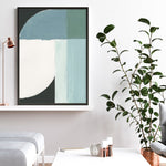 Shop Curved Stream II Art Print a painted abstract themed wall art print from The Print Emporium wall artwork collection - Buy Australian made fine art painting style poster and framed prints for the home and your interior decor room, TPE-PC-WZ534-AP
