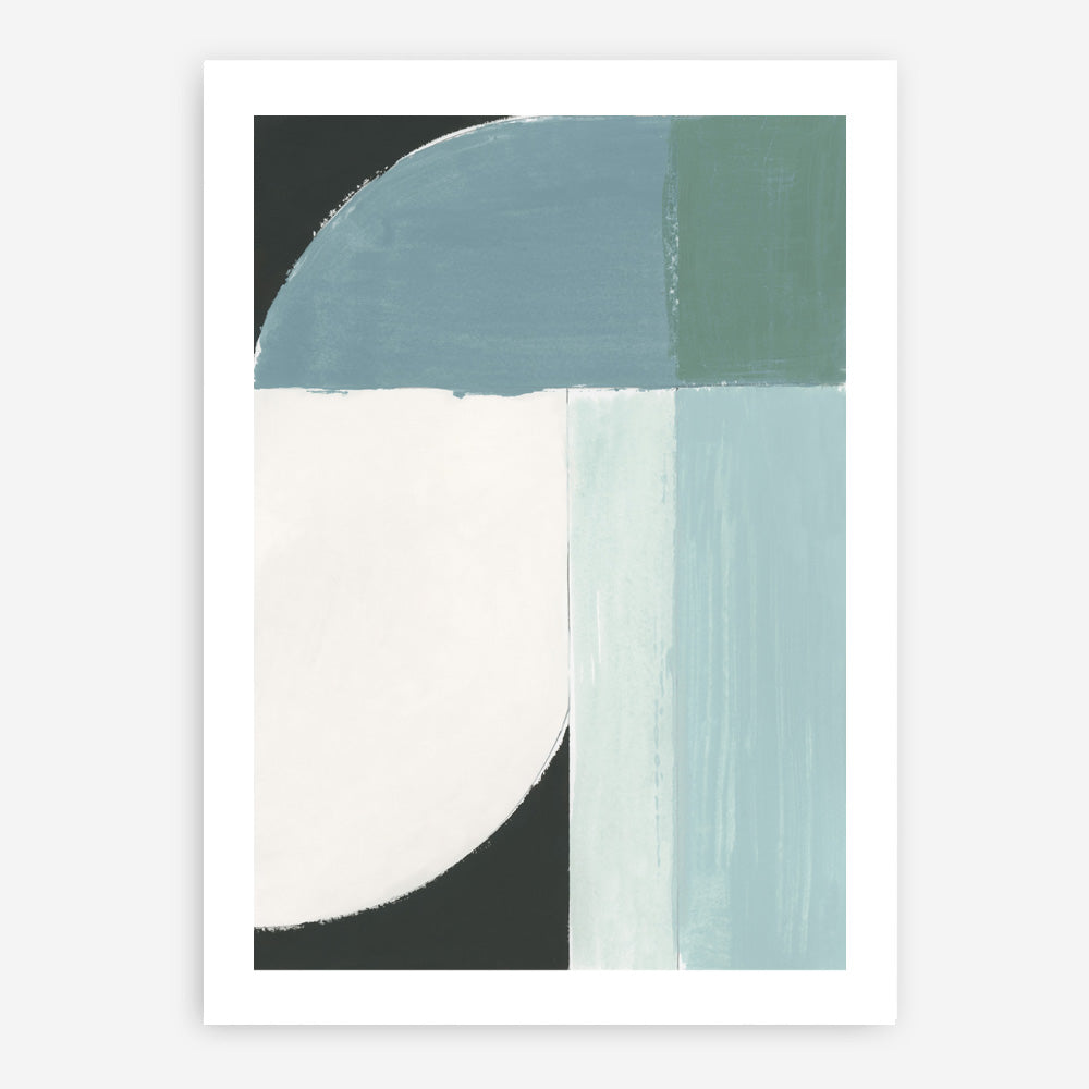 Shop Curved Stream II Art Print a painted abstract themed wall art print from The Print Emporium wall artwork collection - Buy Australian made fine art painting style poster and framed prints for the home and your interior decor room, TPE-PC-WZ534-AP