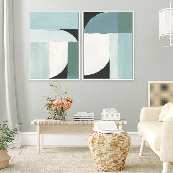 Shop Curved Stream II Canvas Print a painted abstract themed framed canvas wall art print from The Print Emporium artwork collection - Buy Australian made fine art painting style stretched canvas prints for the home and your interior decor space, TPE-PC-WZ534-CA-35X46-NF