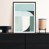 Shop Curved Stream III Art Print a painted abstract themed wall art print from The Print Emporium wall artwork collection - Buy Australian made fine art painting style poster and framed prints for the home and your interior decor room, TPE-PC-WZ535-AP