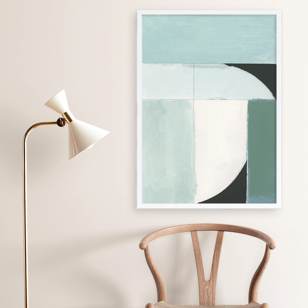 Shop Curved Stream III Art Print a painted abstract themed wall art print from The Print Emporium wall artwork collection - Buy Australian made fine art painting style poster and framed prints for the home and your interior decor room, TPE-PC-WZ535-AP