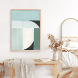 Shop Curved Stream III Art Print a painted abstract themed wall art print from The Print Emporium wall artwork collection - Buy Australian made fine art painting style poster and framed prints for the home and your interior decor room, TPE-PC-WZ535-AP