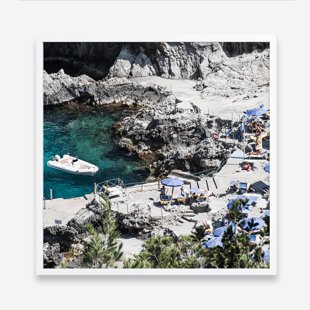 Shop Da Luigi I (Square) Photo Art Print a coastal themed photography wall art print from The Print Emporium wall artwork collection - Buy Australian made fine art poster and framed prints for the home and your interior decor, TPE-1217-AP
