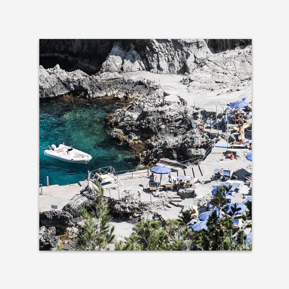 Shop Da Luigi I (Square) Photo Art Print a coastal themed photography wall art print from The Print Emporium wall artwork collection - Buy Australian made fine art poster and framed prints for the home and your interior decor, TPE-1217-AP
