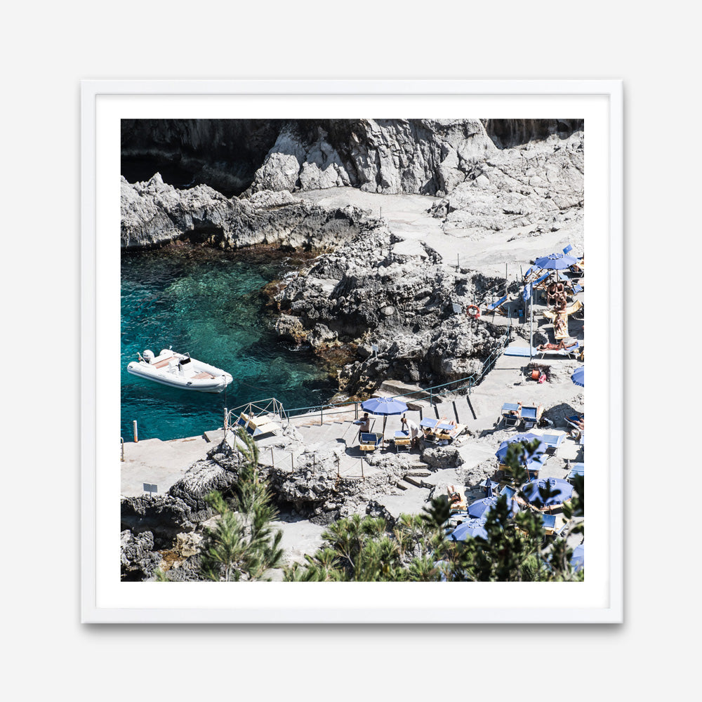 Shop Da Luigi I (Square) Photo Art Print a coastal themed photography wall art print from The Print Emporium wall artwork collection - Buy Australian made fine art poster and framed prints for the home and your interior decor, TPE-1217-AP