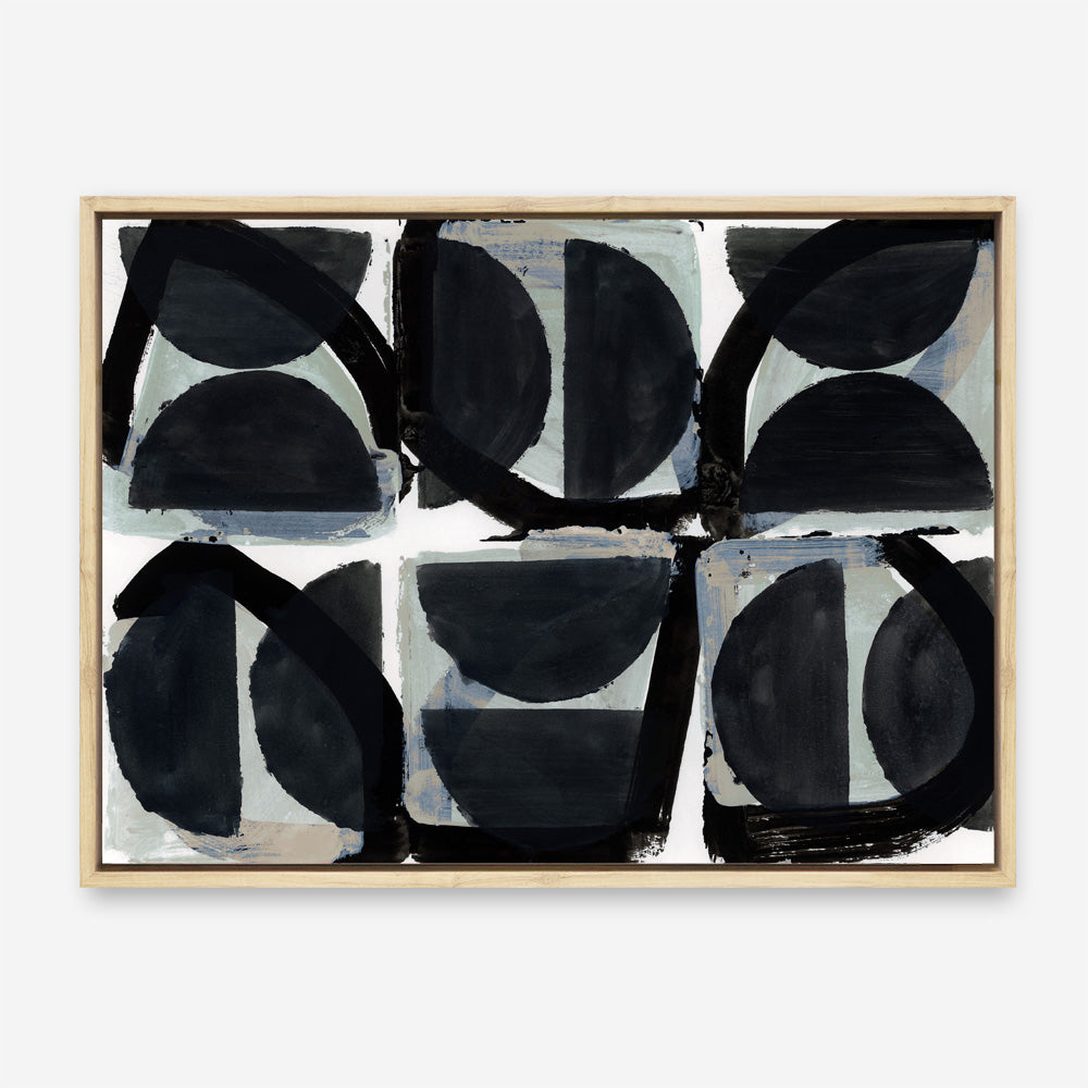 Shop Dancing Block Canvas Print a painted abstract themed framed canvas wall art print from The Print Emporium artwork collection - Buy Australian made fine art painting style stretched canvas prints for the home and your interior decor space, TPE-PC-WZ544-CA-35X46-NF