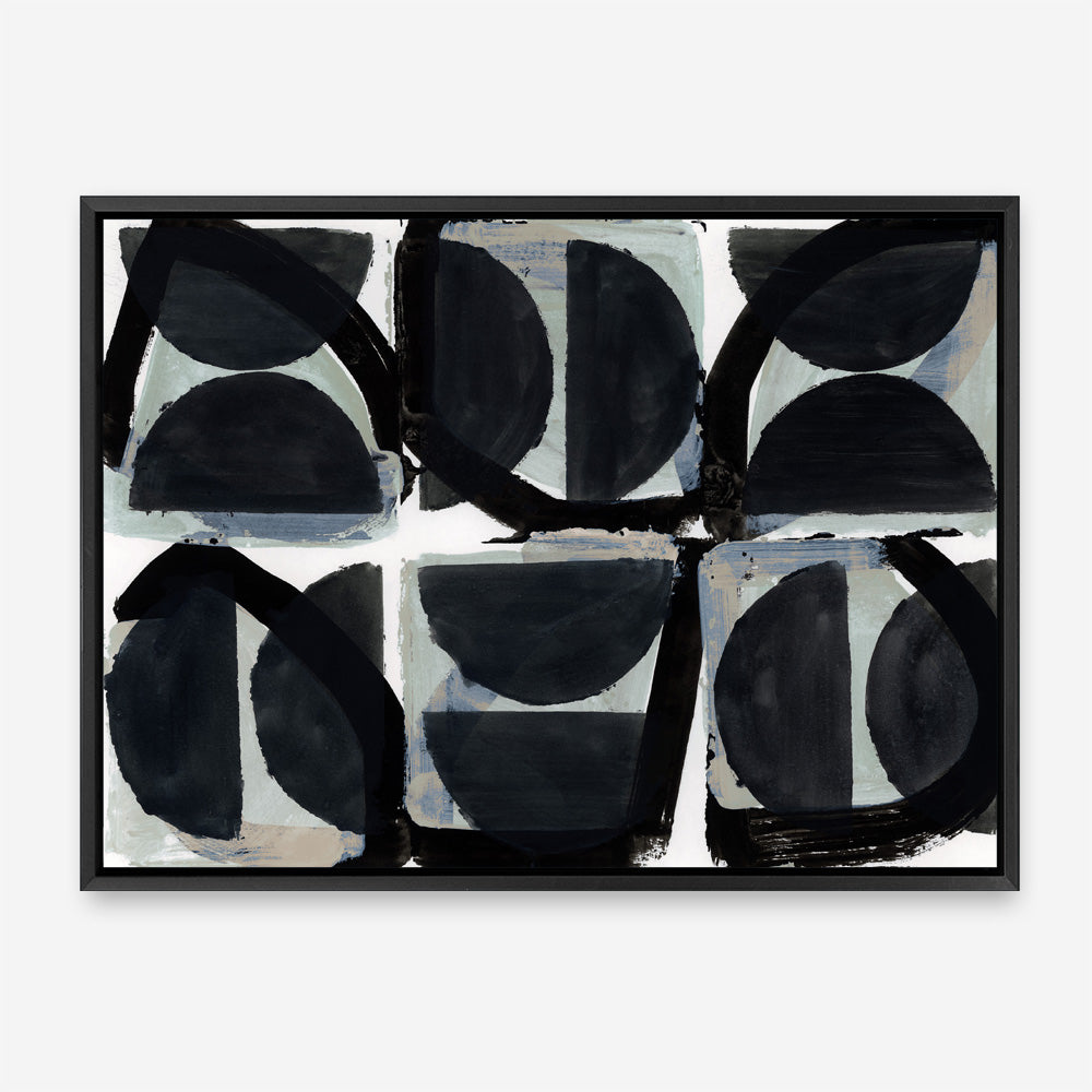 Shop Dancing Block Canvas Print a painted abstract themed framed canvas wall art print from The Print Emporium artwork collection - Buy Australian made fine art painting style stretched canvas prints for the home and your interior decor space, TPE-PC-WZ544-CA-35X46-NF