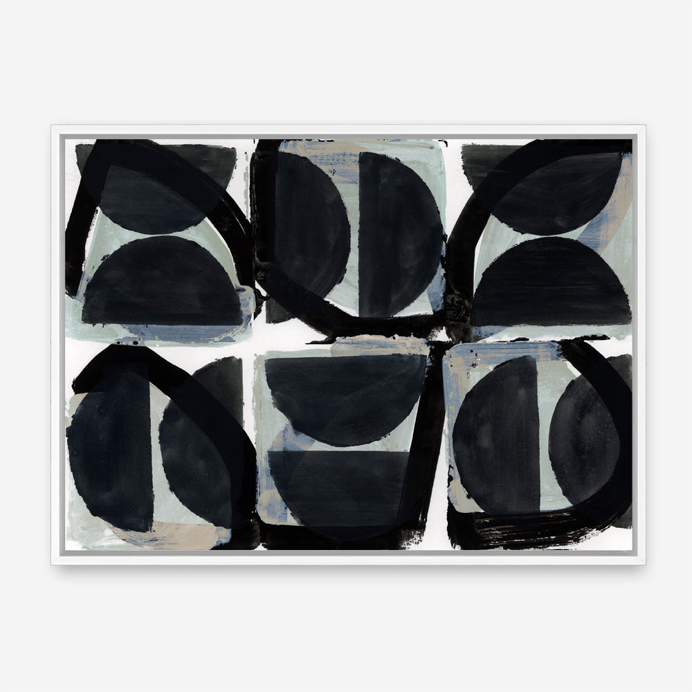 Shop Dancing Block Canvas Print a painted abstract themed framed canvas wall art print from The Print Emporium artwork collection - Buy Australian made fine art painting style stretched canvas prints for the home and your interior decor space, TPE-PC-WZ544-CA-35X46-NF