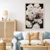Shop Dark Blooms I Art Print a floral themed painted wall art print from The Print Emporium wall artwork collection - Buy Australian made fine art painting style poster and framed prints for the home and your interior decor room, TPE-322-AP