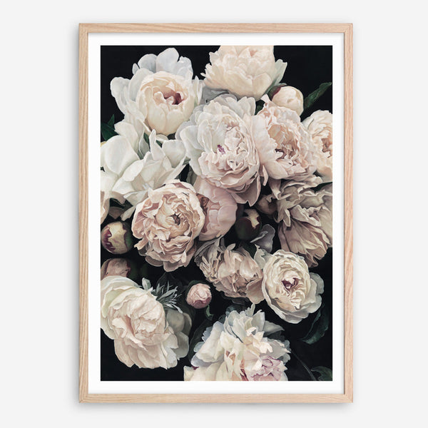 Shop Dark Blooms I Art Print a floral themed painted wall art print from The Print Emporium wall artwork collection - Buy Australian made fine art painting style poster and framed prints for the home and your interior decor room, TPE-322-AP