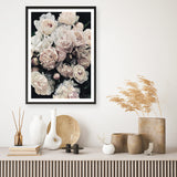 Shop Dark Blooms I Art Print a floral themed painted wall art print from The Print Emporium wall artwork collection - Buy Australian made fine art painting style poster and framed prints for the home and your interior decor room, TPE-322-AP