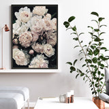 Shop Dark Blooms I Art Print a floral themed painted wall art print from The Print Emporium wall artwork collection - Buy Australian made fine art painting style poster and framed prints for the home and your interior decor room, TPE-322-AP